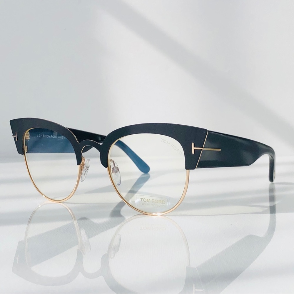 New TOM FORD Alexandra Black Cat Eye Glasses - Picture 6 of 16